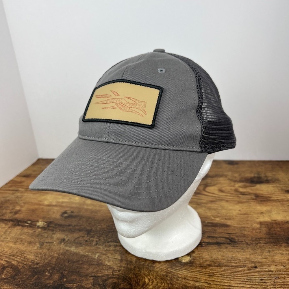 Sitka Gear with Mesh‎ Back Snapback Cap Trucker Hunting Hat Grey